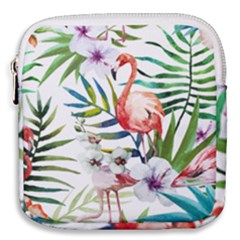 Tropical Flamingo Mini Square Pouch by goljakoff