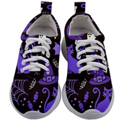 Halloween Party Seamless Repeat Pattern  Kids Athletic Shoes by KentuckyClothing