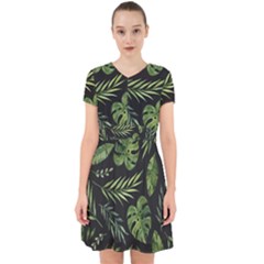 Green Leaves Adorable In Chiffon Dress by goljakoff