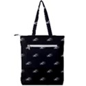 Formula One Black And White Graphic Pattern Double Zip Up Tote Bag View2