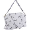 American Football Ball Motif Print Pattern Canvas Crossbody Bag View1