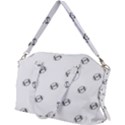 American Football Ball Motif Print Pattern Canvas Crossbody Bag View2