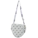 American Football Ball Motif Print Pattern Heart Shoulder Bag View1