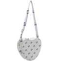 American Football Ball Motif Print Pattern Heart Shoulder Bag View2