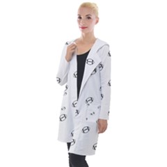 American Football Ball Motif Print Pattern Hooded Pocket Cardigan by dflcprintsclothing