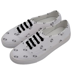 American Football Ball Motif Print Pattern Men s Classic Low Top Sneakers by dflcprintsclothing