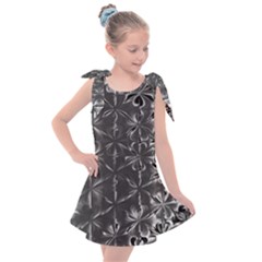 Lunar Eclipse Abstraction Kids  Tie Up Tunic Dress by MRNStudios