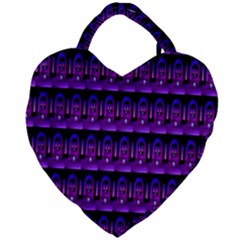 Violet Retro Giant Heart Shaped Tote by Sparkle