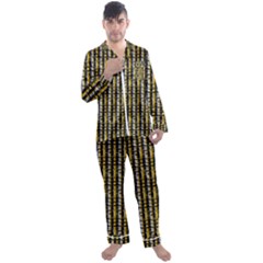 Digital Illusion Men s Long Sleeve Satin Pyjamas Set by Sparkle