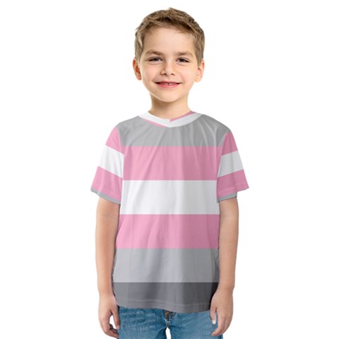 Demigirl Pride Flag Lgbtq Kids  Sport Mesh Tee by lgbtnation