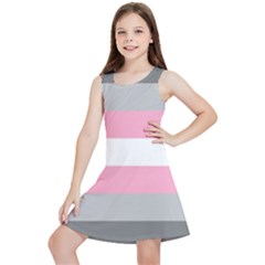 Demigirl Pride Flag Lgbtq Kids  Lightweight Sleeveless Dress by lgbtnation