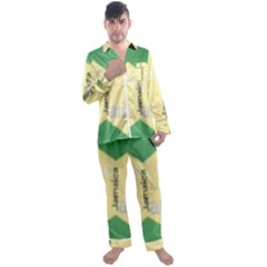 Jamaica, Jamaica  Men s Long Sleeve Satin Pyjamas Set by Janetaudreywilson