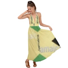 Jamaica, Jamaica  Backless Maxi Beach Dress by Janetaudreywilson