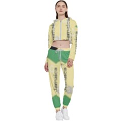 Jamaica, Jamaica  Cropped Zip Up Lounge Set by Janetaudreywilson