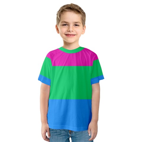 Polysexual Pride Flag Lgbtq Kids  Sport Mesh Tee by lgbtnation