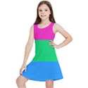 Polysexual Pride Flag LGBTQ Kids  Lightweight Sleeveless Dress View1