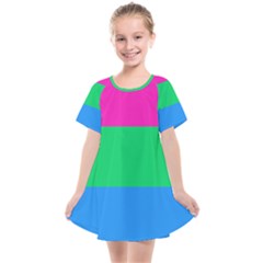 Polysexual Pride Flag Lgbtq Kids  Smock Dress by lgbtnation