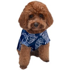 Blue Leaves Dog T-shirt by goljakoff