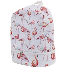 Rose Flamingos Zip Bottom Backpack by goljakoff