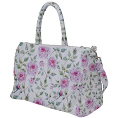 Rose Flowers Duffel Travel Bag by goljakoff