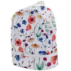 Flowers Zip Bottom Backpack by goljakoff