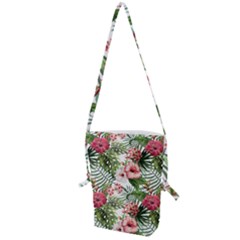 Tropical Flowers Folding Shoulder Bag by goljakoff