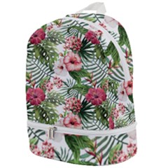 Tropical Flowers Zip Bottom Backpack by goljakoff