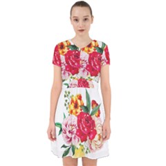 Garden Flowers Adorable In Chiffon Dress by goljakoff