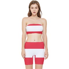 Flag Of Austria Stretch Shorts And Tube Top Set by FlagGallery