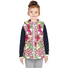 Rose Blossom Kids  Hooded Puffer Vest by goljakoff