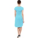 Arctic Blue & Black -  Cap Sleeve Midi Dress View2