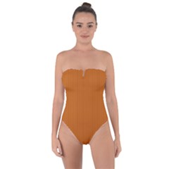 Alloy Orange & Black - Tie Back One Piece Swimsuit by FashionLane