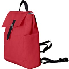 Amaranth Red & Black - Buckle Everyday Backpack by FashionLane