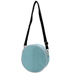 Blizzard Blue & Black - Crossbody Circle Bag by FashionLane