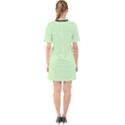 Tea Green & Black - Sixties Short Sleeve Mini Dress View2