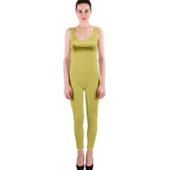 Ceylon Yellow & White - One Piece Catsuit by FashionLane