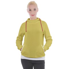 Ceylon Yellow & White - Women s Hooded Pullover by FashionLane