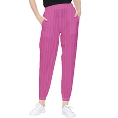 Smitten Pink & White - Tapered Pants by FashionLane