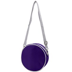 Spanish Violet & White - Crossbody Circle Bag by FashionLane