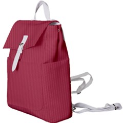 Vivid Burgundy & White - Buckle Everyday Backpack by FashionLane