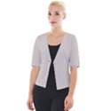 Abalone Grey & Black - Cropped Button Cardigan View1