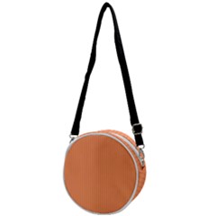 Atomic Tangerine & Black - Crossbody Circle Bag by FashionLane