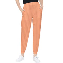 Atomic Tangerine & Black - Tapered Pants by FashionLane