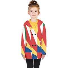 Seychelles-flag12 Kids  Double Breasted Button Coat by FlagGallery