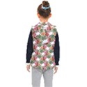 Flowers pattern Kids  Hooded Puffer Vest View2