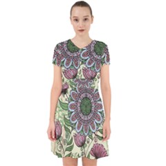 Flower Mandala Adorable In Chiffon Dress by goljakoff