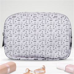 Music Notes Wallpaper Make Up Pouch (small) by Mariart