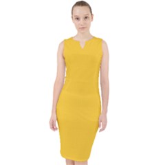 Dandelion Yellow - Midi Bodycon Dress by FashionLane