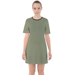 Calliste Green - Sixties Short Sleeve Mini Dress by FashionLane