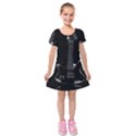 Fractal Guitar Kids  Short Sleeve Velvet Dress View1